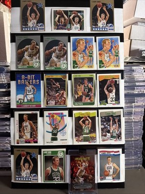 Larry Bird 19 Card Lot Boston Celtics #33 Haunted Hits Wild Card 1/1 88-89 Fleer