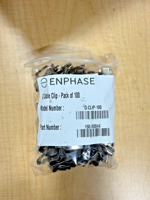 ENPHASE Q-CLIP-100 SOLAR CABLE CLIPS (100 QTY ) FOR ENPHASE IQ6 IQ7 IQ8 INVERTER