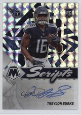 2022 Panini Mosaic Rookie Scripts Treylon Burks #RS-TB Auto 1n2x