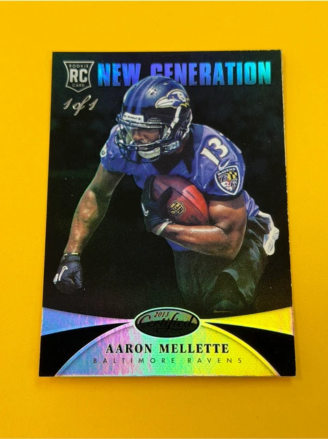 2013 Panini Certified Aaron Mellette Rookie New Generation Black Mirror 1/1