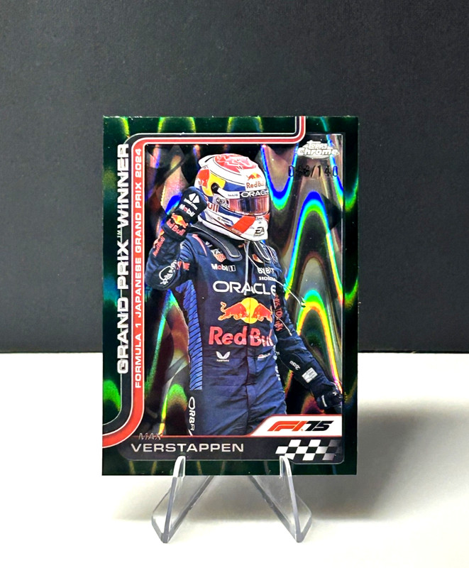 2025 Topps Chrome F1 - Max Verstappen #96 Forest Green RayWave /140