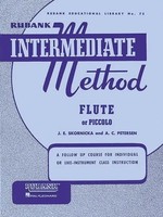 Rubank Intermediate Method: Flute Or Piccolo - Flute Music Book - Piccolo...