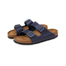 Birkenstock Arizona Blue Oiled Leather Two-strap Sandal Women's shoes