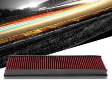 Red High Flow Cotton Bolt-On Drop-In Dry Panel Air Filter For Citroen Berlingo