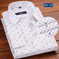 New Men's Dress Shirts Long Sleeves Formal Business Pocket Casual Shirts Tops