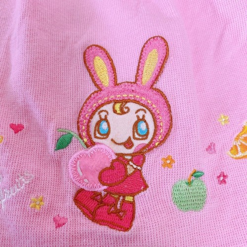 Mezzo Piano One Piece Pink Berrie-chan Rabbit Strawberry KIDS Approx. H 100cm JP - Picture 3 of 24