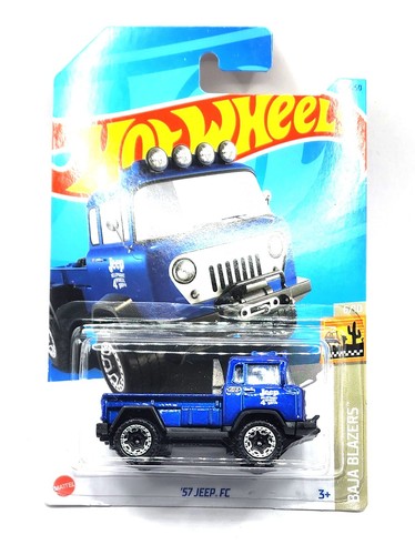 Hot Wheels Blue '57 Jeep FC Kids Model Diecast Toy Car Baja Blazers 1:64 HKG72 - Picture 2 of 6