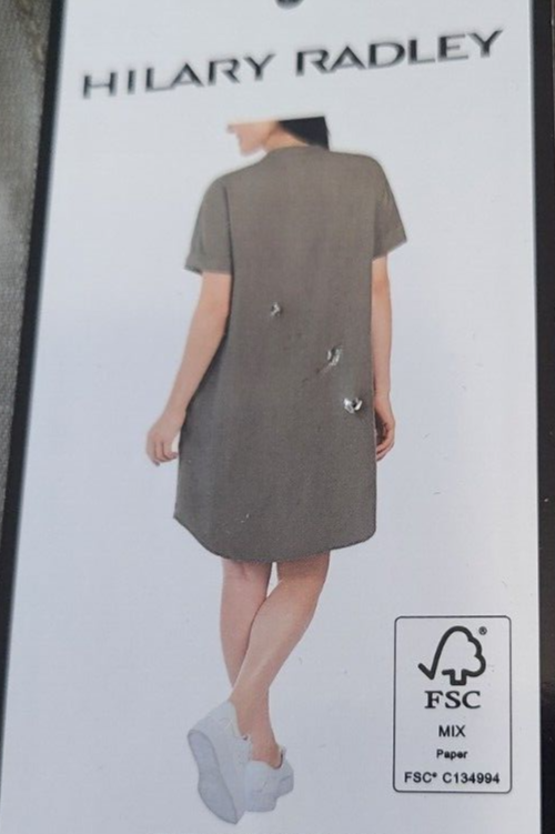 Hilary Radley Ladies' Tencel Dress Olive Green XL NEW Hilary Radley Ladies' Tencel Dress Olive Green XL NEW