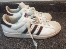 Adidas Womens Grand Court White Tennis Shoes Size 8 Muave