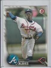 2016 Bowman Prospects #BP110 Ozzie Albies Atlanta Braves Ozhaino Baseball 
