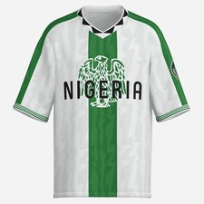 Nigeria - football shirt jersey Retro, 1996 1998 away soccer jersey