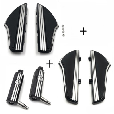 Defiance front rear Footboard footpeg For Harley 12-16 Dyna 00-17 Softail Driver