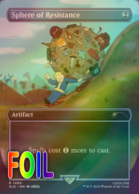 MTG NM Sphere of Resistance (Rainbow Foil) - Secret Lair x Fallout