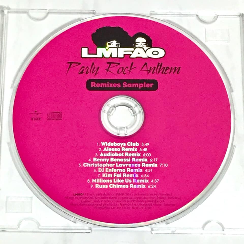 LMFAO 2011 Party Rock Anthem Remixes Sampler Taiwan 9 Track Promo