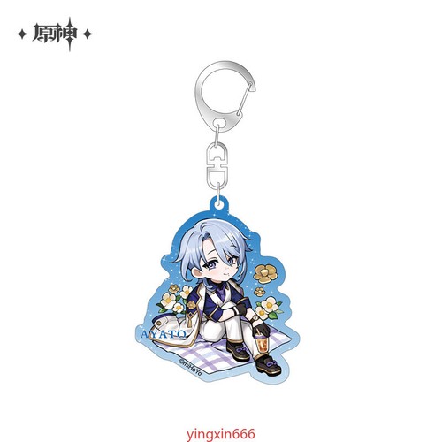 Presale Official Anime Genshin Impact Cute Acrylic Pendant Keychain Badge Gift - Picture 11 of 16