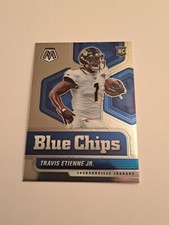 2021 Mosaic Football #13 Travis Etienne Jr Blue Chips Rookie Insert Jaguars RC