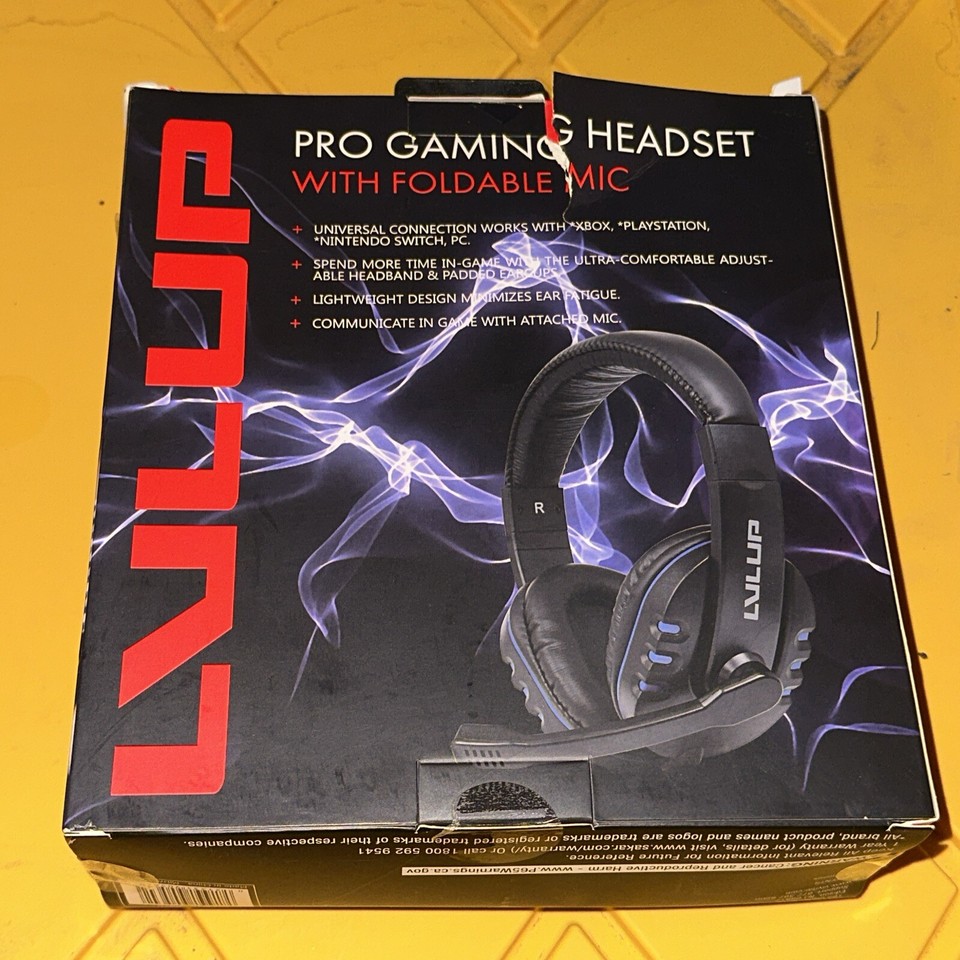 LVLUP Pro Gaming Headset w/Foldable Mic PS4/Pro,Xbox One, Mac & PC Blk w/ Blue eBay