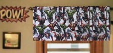SuperHero, Spiderman, Window Valance, Unlined, Cotton 43"W x 15"L