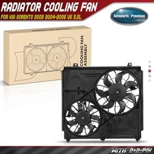 Engine Radiator Cooling Fan Assembly with Motor for Kia Sorento 2003-2006 3.5L