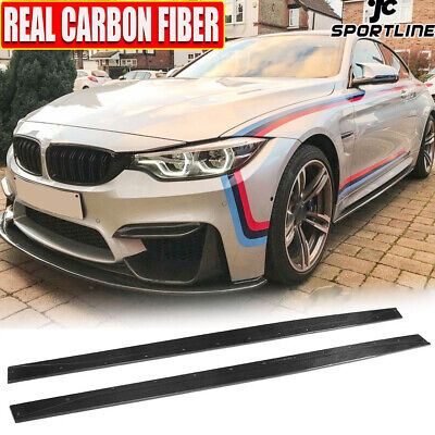 Fits BMW F80 M3 F82 F83 M4 REAL CARBON Side Skirt Extension Lip
