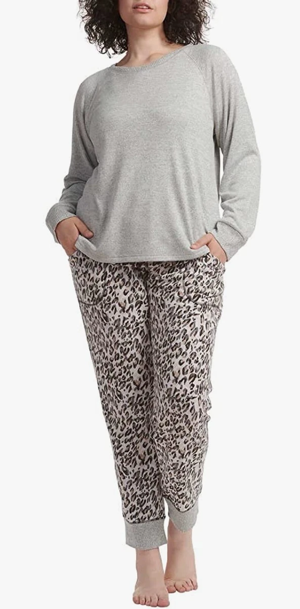 Karen Neuburger Live Love Lounge Ladies 2 Piece Lounge Set Grey