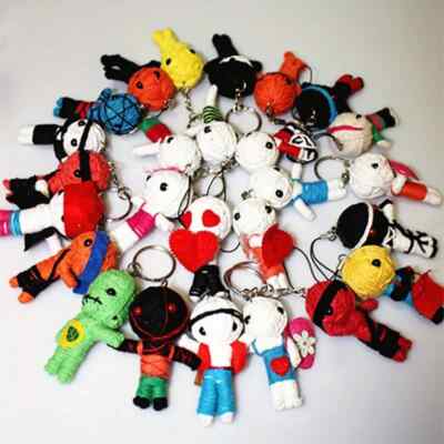 New 1pc Handmade Thai Voodoo Doll Keychain Unique Cotton/Wool  Pendant-Misc