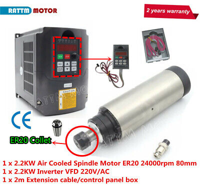2,2KW VFD Drive CNC Milling Motor 2,2KW Air Air-Cooled Spindle Motor Linear Motor