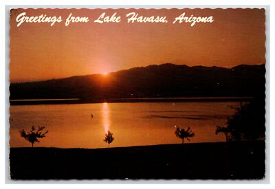 LAKE HAVASU at Sunset / sunrise ~ Unused 6x4 ~ ARIZONA