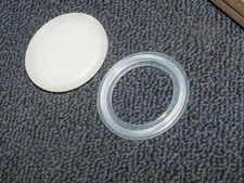 Nylon, Sani-Tech / SaniSure Tri-Clamp, 1.5" TC Cap & Gasket, NEW!