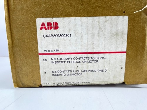 ABB UXAB309300301 N.5 Auxiliary Contacts To Signal Inserted Position Unimotor - Picture 12 of 16