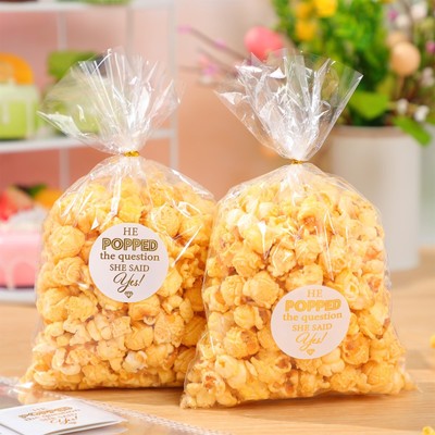 AIOMOB 50 Pack He Popped the Question Popcorn Bags Engagement Party Favors De...
