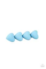 Paparazzi HEART TO PLEASE blue HAIR CLIP