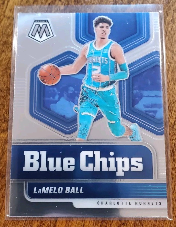 2020-21 Panini Mosaic - Blue Chips #9 LaMelo Ball (RC)