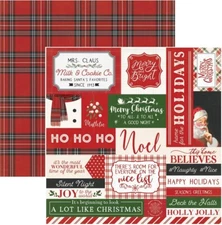 Holly And Ivy - Noel, Christmas scrapbook paper, DS, PhotoPlay HA14683