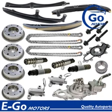 Timing Chain Kit Cam Gear VVT Valve Water Pump Fit Ford F-150 Turbocharged 3.5L