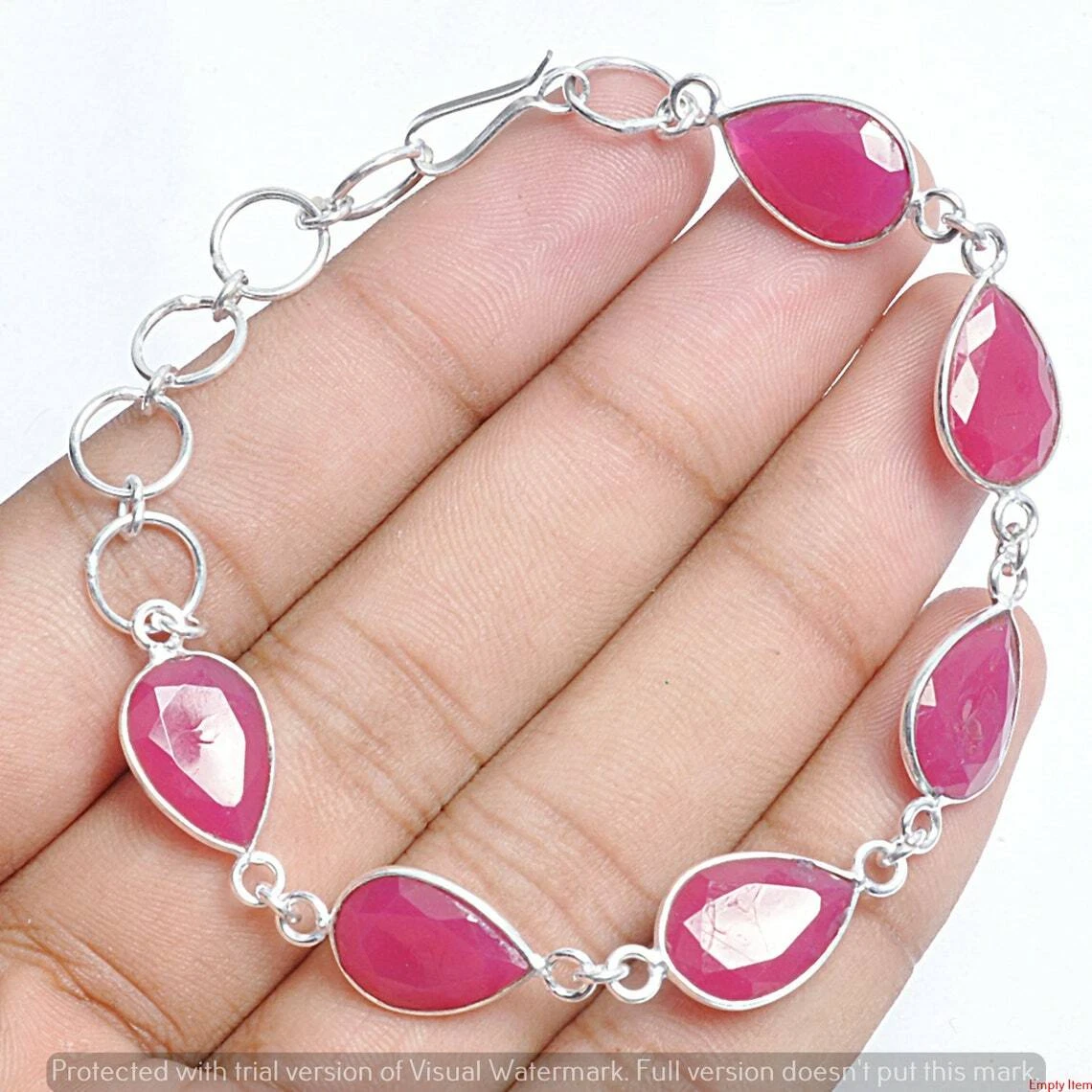 Sapphire charm deals bracelet
