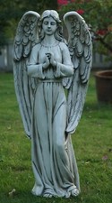 Garden Statue Standing Angel Resin Outdoor Patio Indoor Decorative Art Sculpture