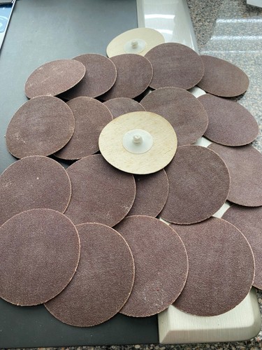 2 Inch Roll Lock Quick Change Sanding Grinding Discs W/ Holder 36 80 120 Grit