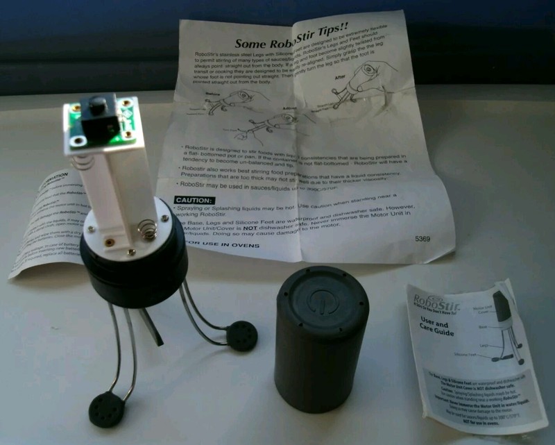 Robo Stir Automatic Stir Machine-3 Speed Cordless Non-Stick Safe By Tele Brands