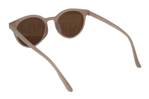 Gafas de sol redondas marrones para adultos con lentes teñidas de marrón protección UV400 ACI005 - Imagen 3 de 3