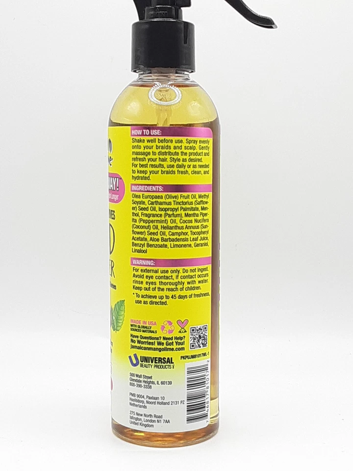 Trenzas de mango y lima jamaicanas a tu manera - Refrescador de trenzas 6 en 1 8 oz Foto 2 de 3