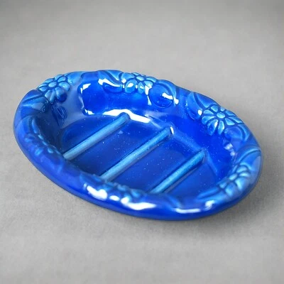 Vide-poche en céramique bleu vintage Prim Style France - Photo 1/4
