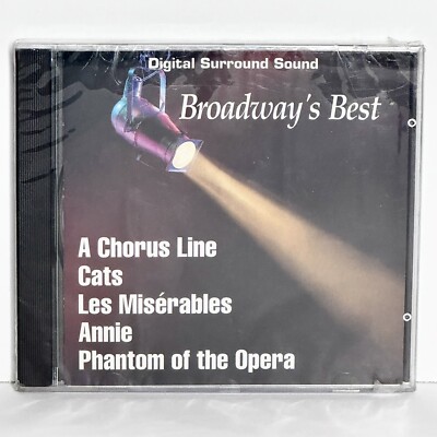 Factory Sealed Broadway's Best Digital Surround Sound CD Chorus Line, Cats+