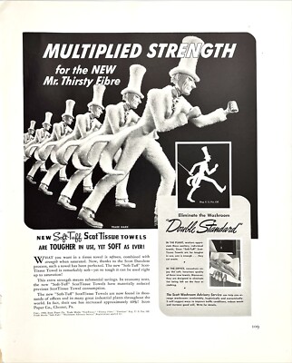 Scott Paper Co If Both Strong & Soft Are Needed Boca Raton FL 1941 Mag Print Ad