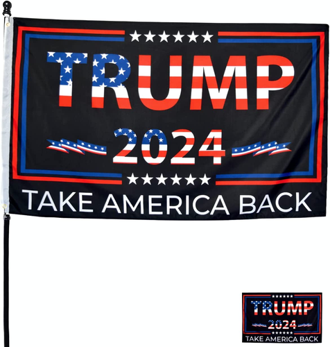 Double-Sided Trump 2024 Flag - Take America Back - 3X5 Foot Indoor Outdoor Decor - Picture 12 of 12