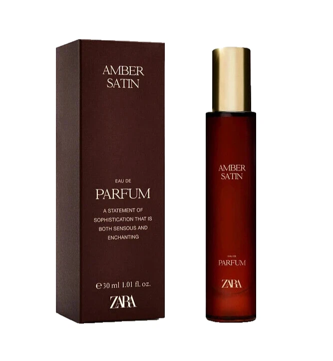 Zara Amber Satin Eau de Parfum Woman 30 ml 1,01 Oz Parfum Limited Edition