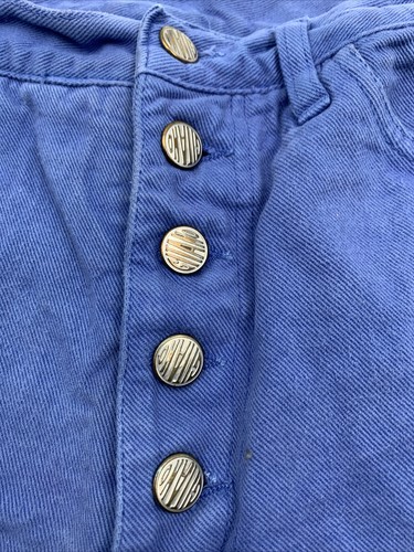 VTG Gitano Womens Shorts Sz 9/10 Denim Purple (Lavender) Button Fly - Picture 3 of 7