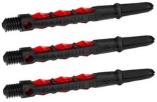 Medium Black  Red CARBON ST Dart Shafts: 1 set of 3