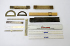 Mixed Lot Vintage Rulers Rules Folding Sliding Measuring Tools Keuffel & Esser