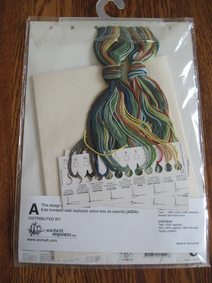 Permin Of Copenhagen Counted Cross Stitch Sampler Rooster & Hens on the Farm NOS - Image 4 of 4